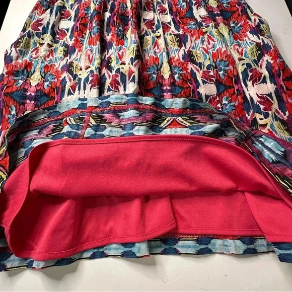 Rabbit Rabbit Rabbit Womens Sleeveless Dress 8 Pink White Back Zip Pockets Lined - Picture 9 of 14